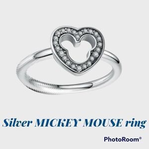 SILVER MICKEY MOUSE INSPIRED ring Sz 7 Last One!!